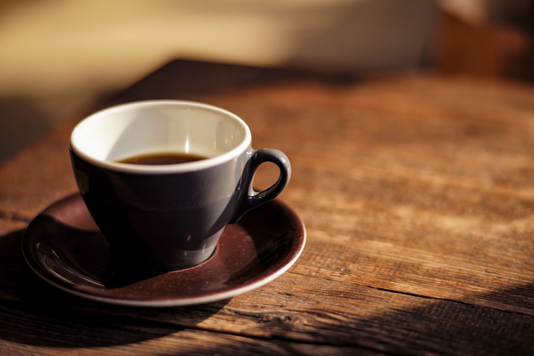 Morning coffee in coffee shop